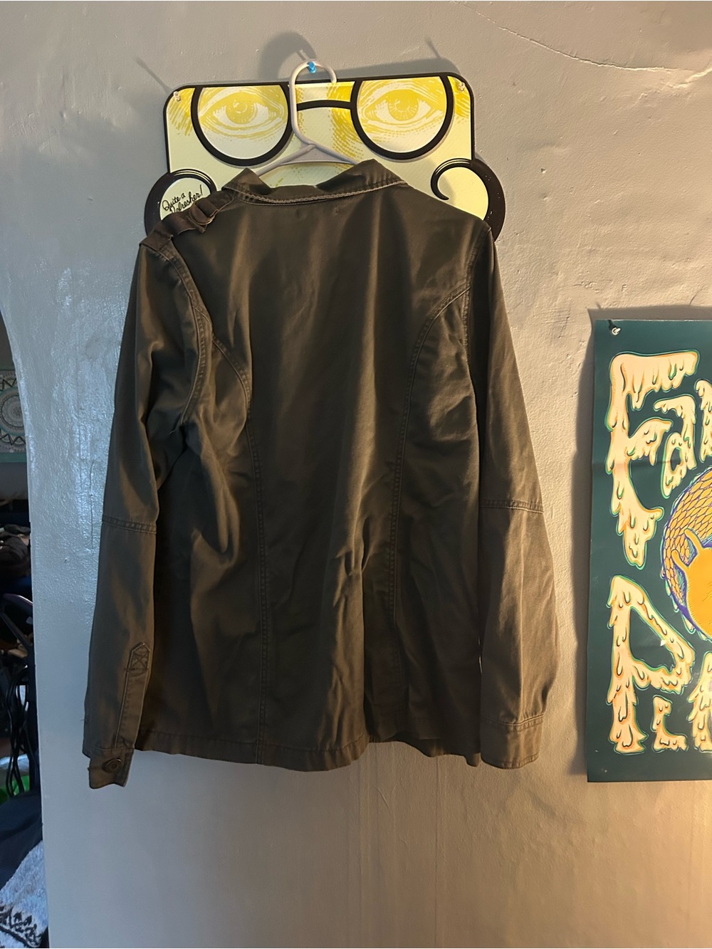 Men's Olive Green Casual Jacket
